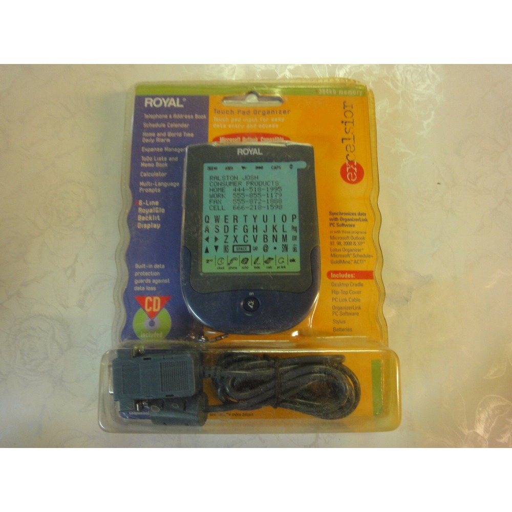 Royal Excelsior Touch‎ Pad Organizer New in Package 14517V cool retro item